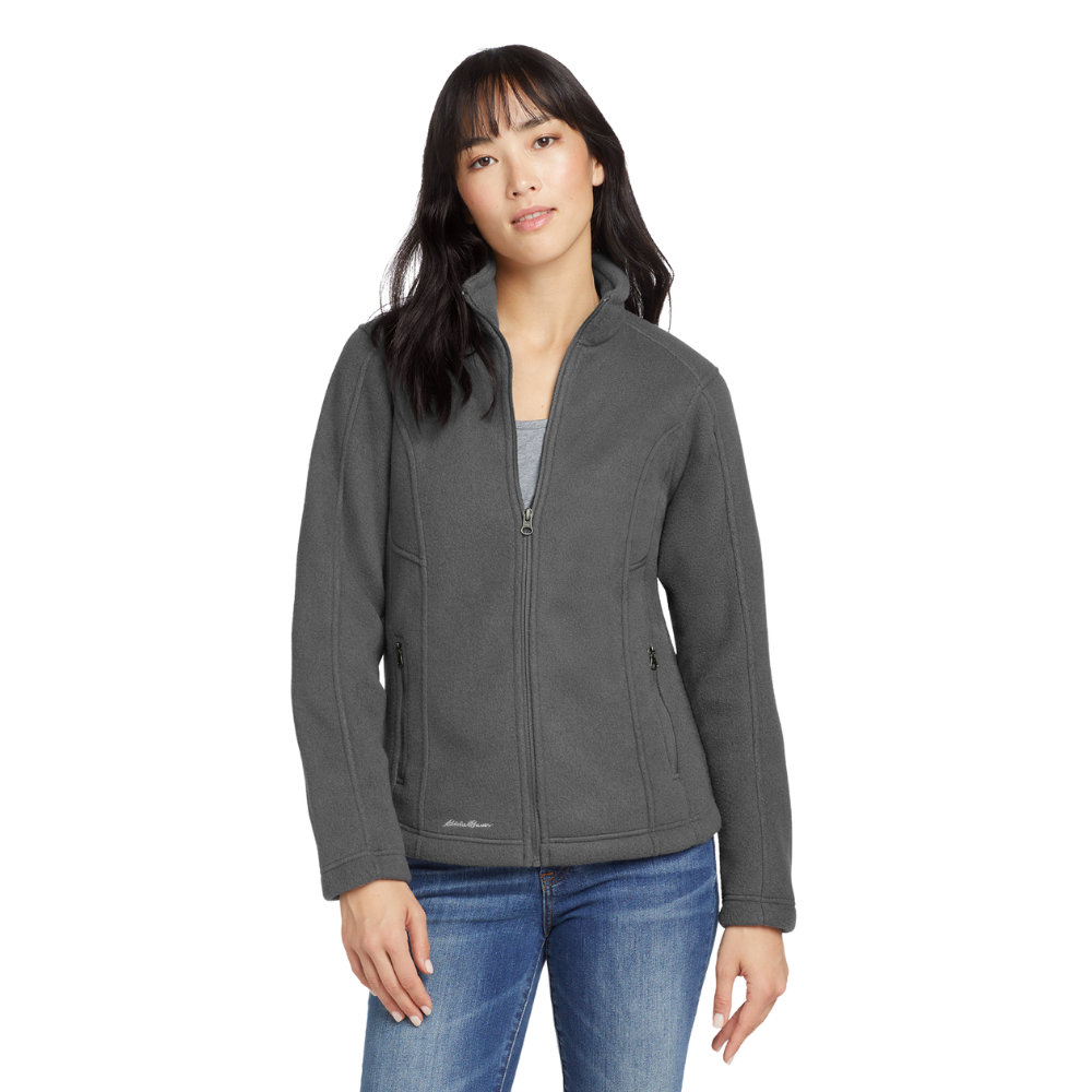 wng-2720-Eddie-Bauer®-Women's-Full-Zip-Fleece-Jacket-2-GraySteel Eddie Bauer® Women's Full-Zip Fleece Jacket