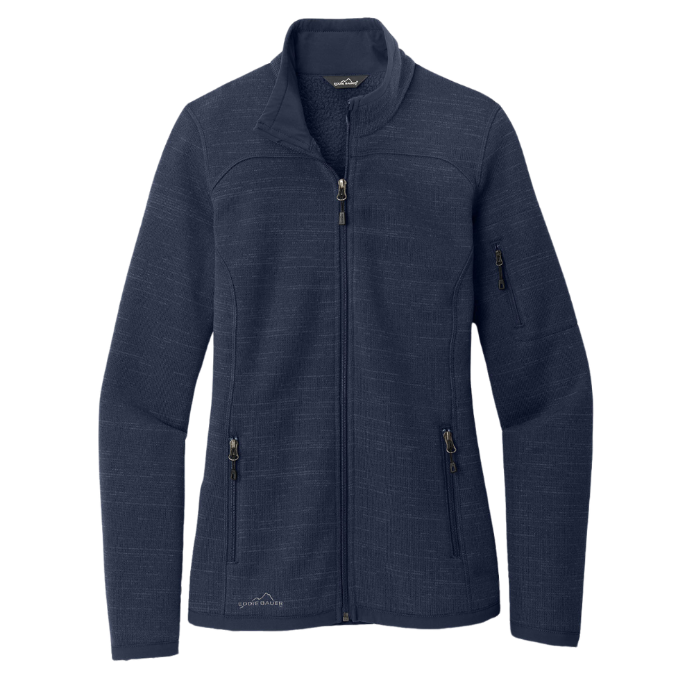wng-2724-Eddie-Bauer®-Women's-Sweater-Fleece-Full-Zip-4-BlueNavy Eddie Bauer ® Women's Sweater Fleece Full-Zip