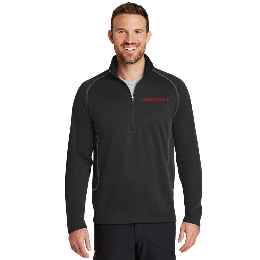 wng-2730-Eddie-Bauer®-Smooth-Fleece-Half-Zip-1-Black Eddie Bauer® Smooth Fleece Half-Zip