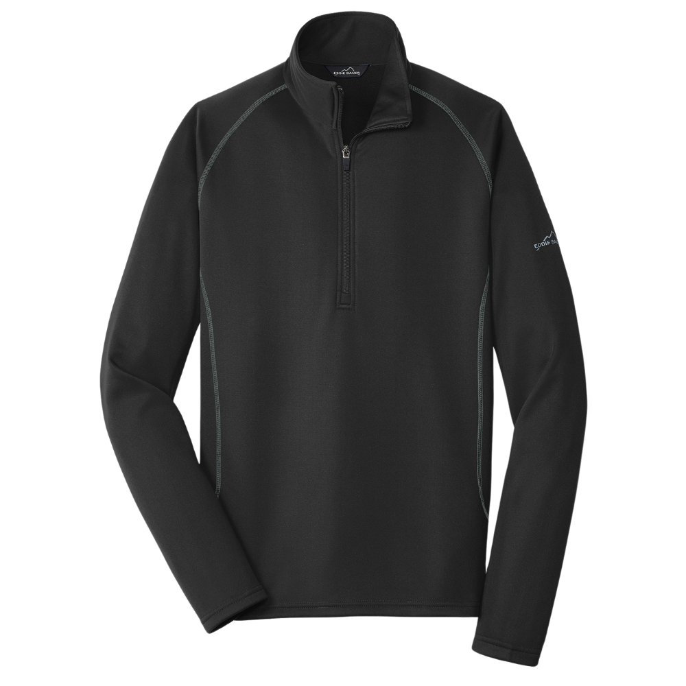 wng-2730-Eddie-Bauer®-Smooth-Fleece-Half-Zip-3-Black Eddie Bauer® Smooth Fleece Half-Zip