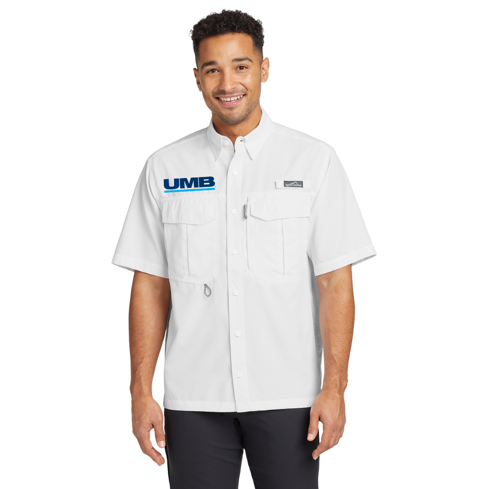 wng-2774-Eddie-Bauer®-Performance-Fishing-Shirt-1-White Eddie Bauer® Short Sleeve Performance Fishing Shirt