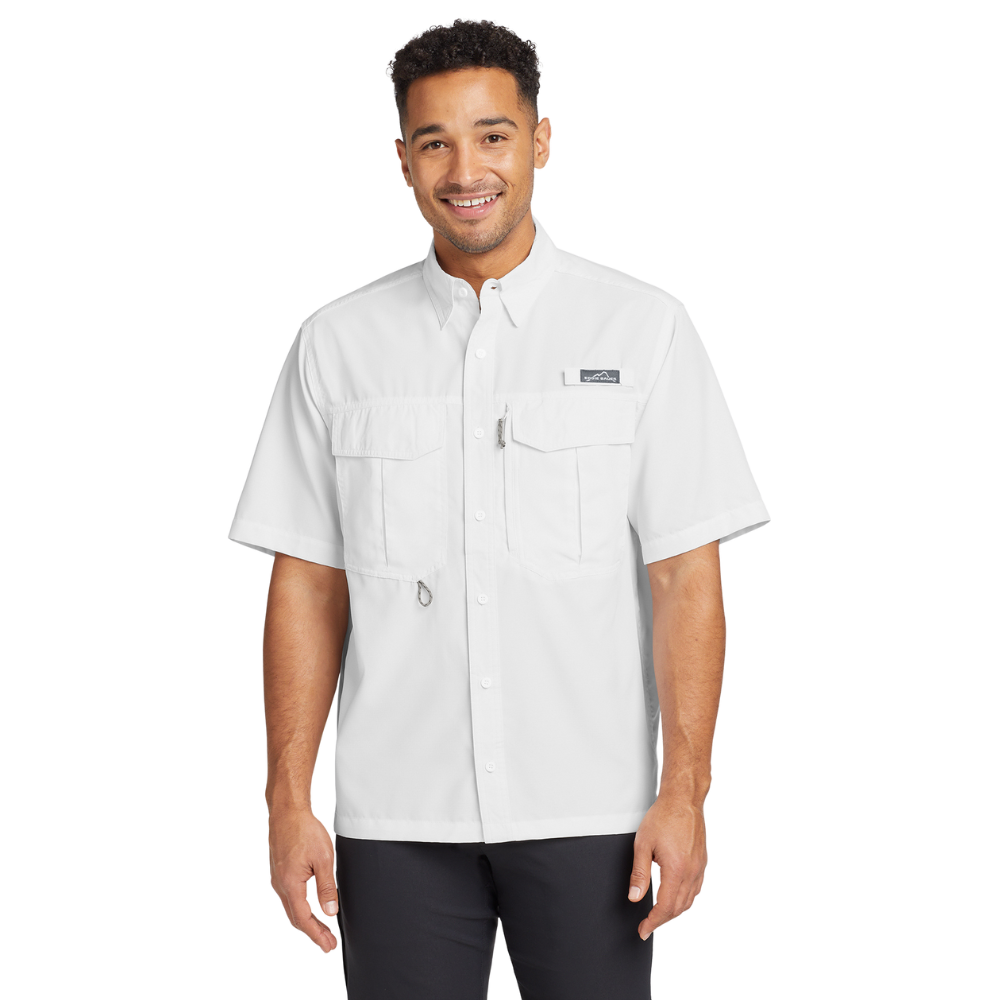 wng-2774-Eddie-Bauer®-Performance-Fishing-Shirt-2-White Eddie Bauer® Short Sleeve Performance Fishing Shirt