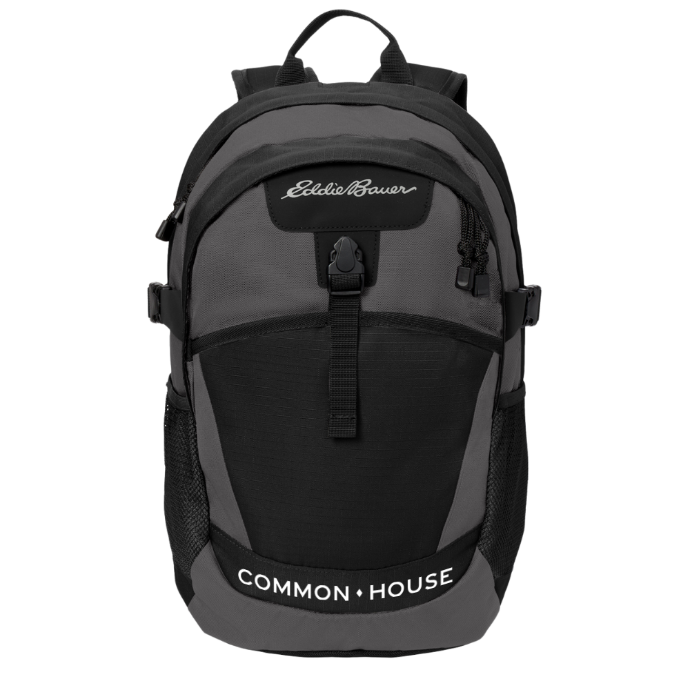 wng-2784-Eddie-Bauer®-Ripstop-Backpack-1-BlackGraySteel Eddie Bauer® Ripstop Backpack