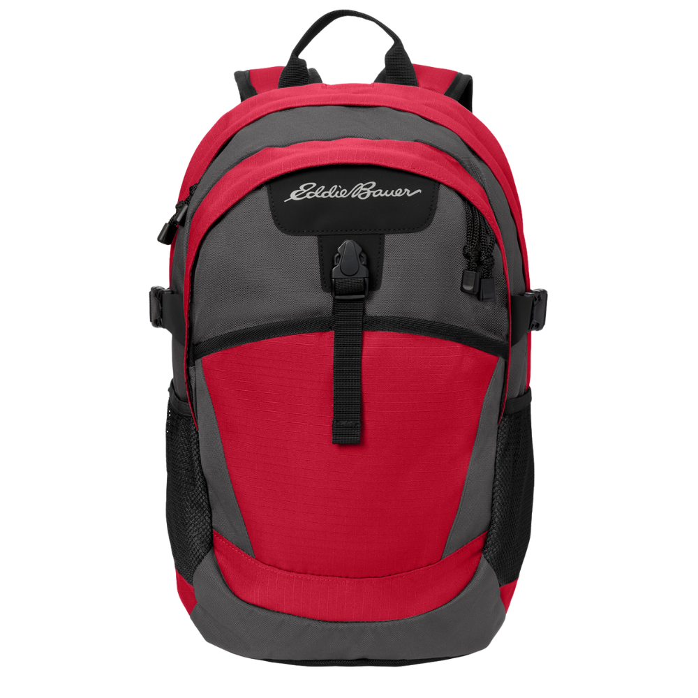 wng-2784-Eddie-Bauer®-Ripstop-Backpack-6-RadishGraySteel Eddie Bauer® Ripstop Backpack