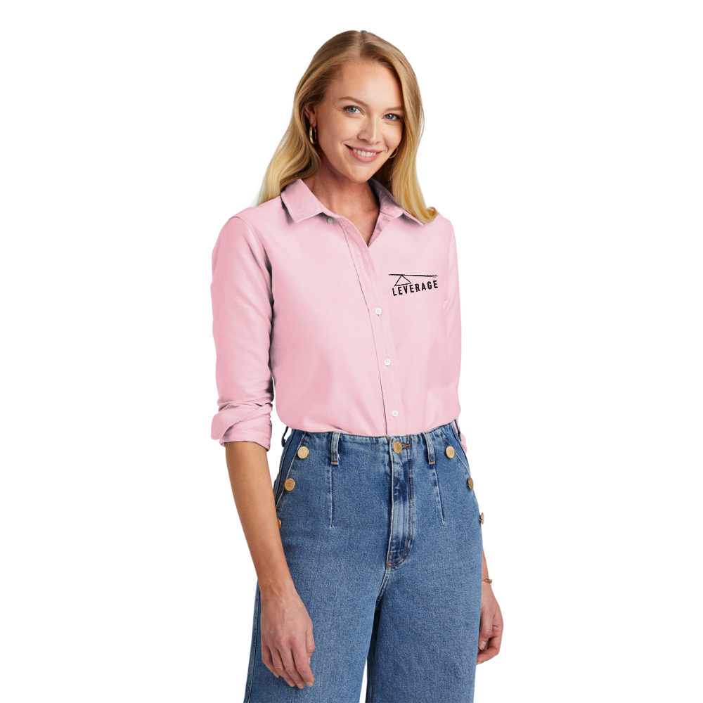 wng-2788-Brooks-Brothers®-Women’s-Oxford-Cloth-Shirt-1-pink Brooks Brothers® Women’s Casual Oxford Cloth Shirt