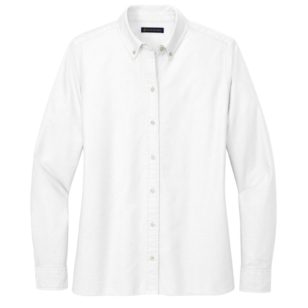 wng-2788-Brooks-Brothers®-Women’s-Oxford-Cloth-Shirt-5-White Brooks Brothers® Women’s Casual Oxford Cloth Shirt