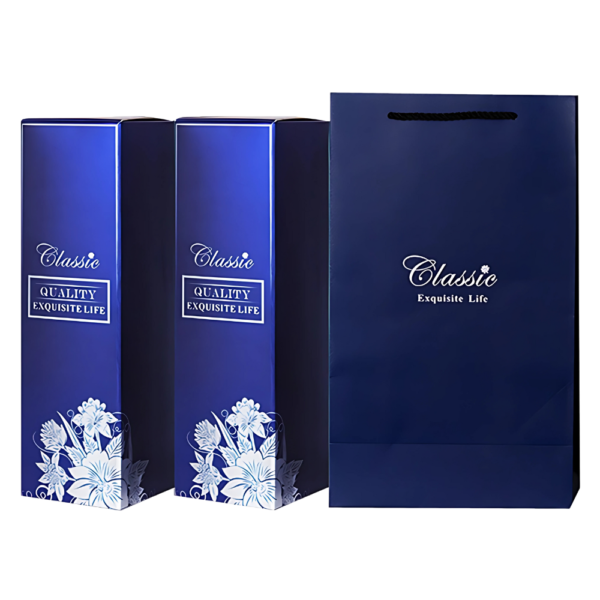 2-Bottle Wine Gift Box with Paper Bag