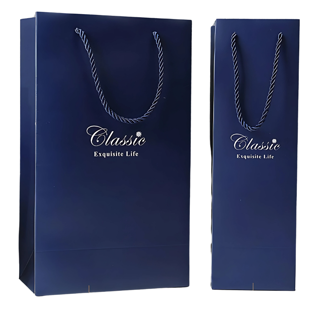 WNG-2872-2-Bottle Wine Box with Paper Bag-6 2-Bottle Wine Gift Box with Paper Bag