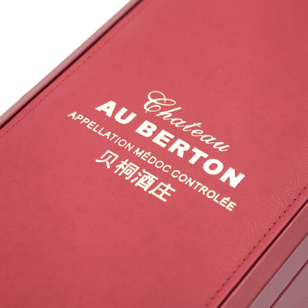 1-Bottle PU Leather Whiskey Gift Box