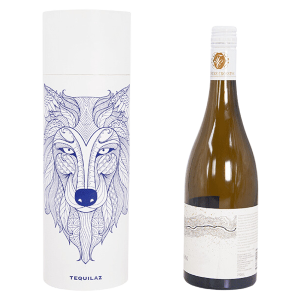 1-Bottle Round Carboard Wine Gift Tube