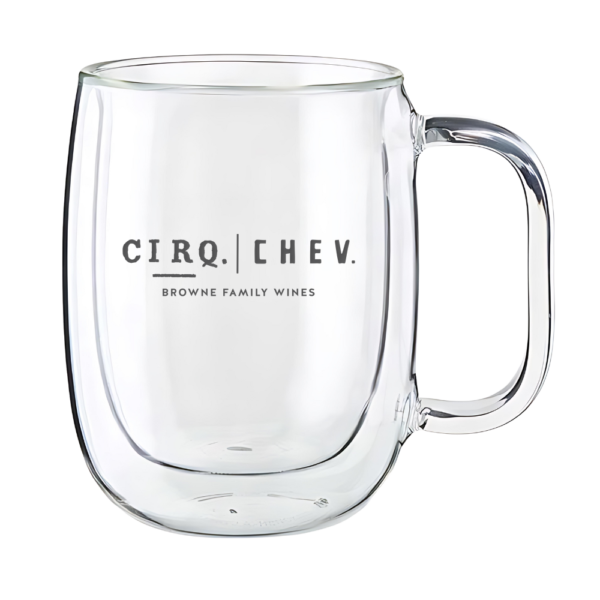 12oz. Glass Double Wall Coffee Mug