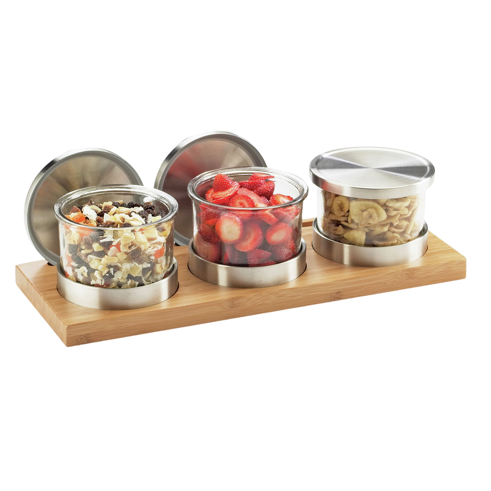 16oz. Bamboo Mixology Jar Garnish Tray