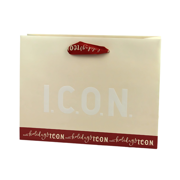 Custom Beige Paper Shopping Bag