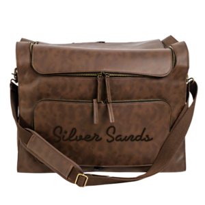 6-Bottle Leather Salesperson Backpack