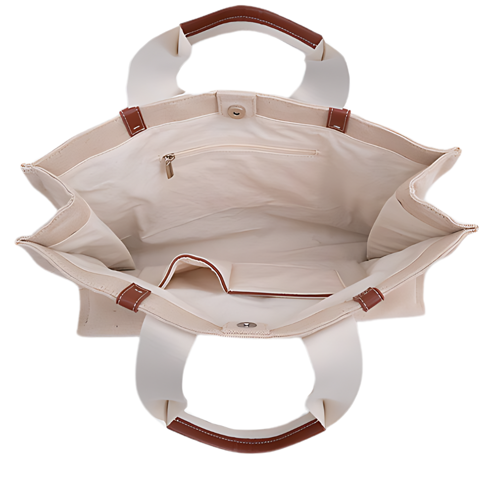 Linen Canvas Tote Bag