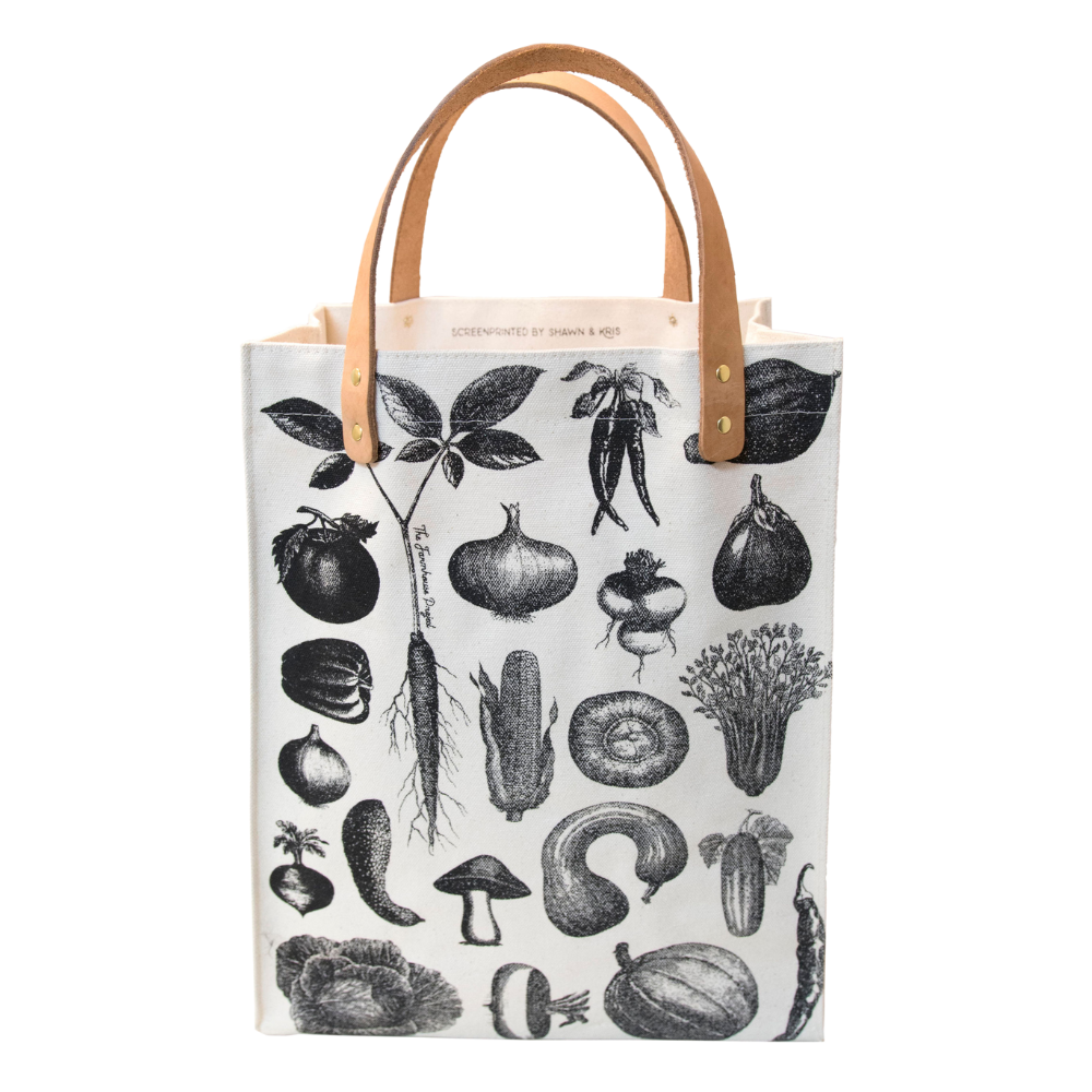 Recycled Canvas Market Tote Bag