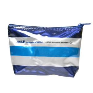 Zippered Pouch with Clear Vinyl Overlay