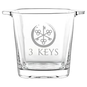 Square Glass Ice Bucket