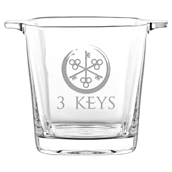 Square Glass Ice Bucket