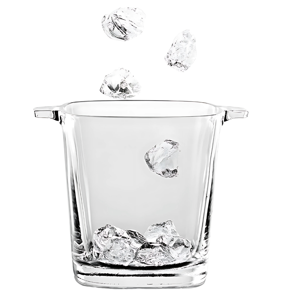 Square Glass Ice Bucket