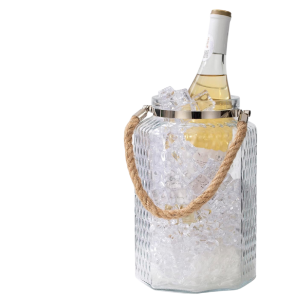 1Gal Ice Bucket with Airtight Lid and Ice Tongs