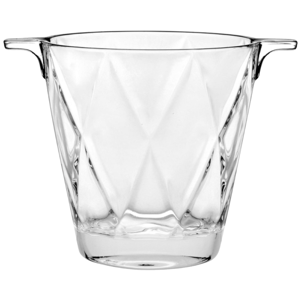 6" Glass Ice Bucket with Handles