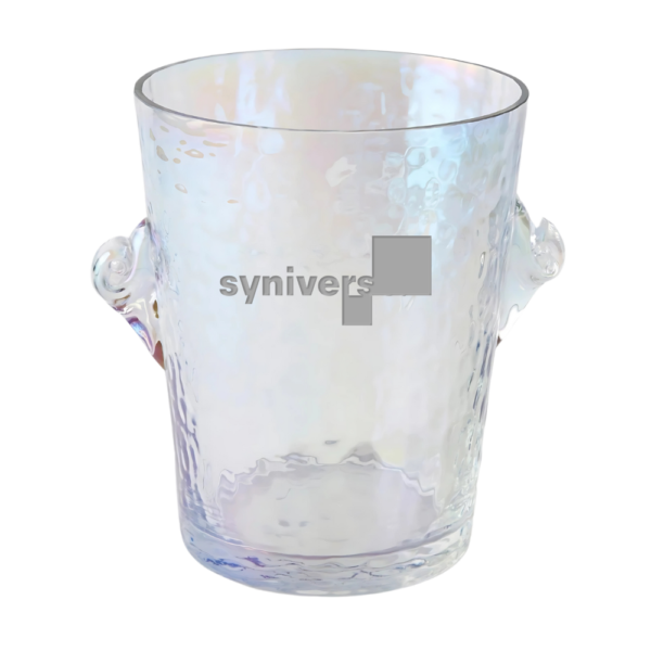 Add a touch of glamour to your cocktail hour with wine-n-gear’s wholesale Lustered Glass Ice Bucket. Crafted from shimmering lustered soda lime glass