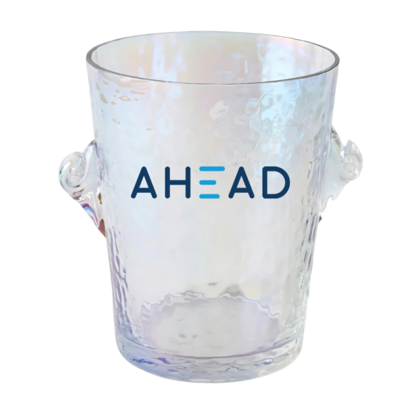 Add a touch of glamour to your cocktail hour with wine-n-gear’s wholesale Lustered Glass Ice Bucket. Crafted from shimmering lustered soda lime glass