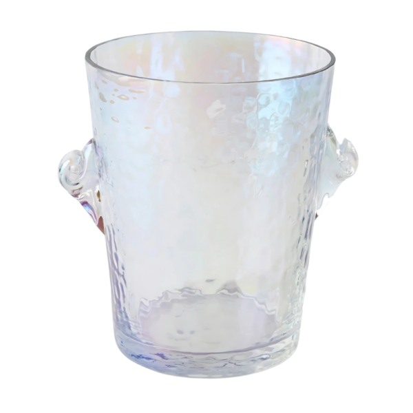 Add a touch of glamour to your cocktail hour with wine-n-gear’s wholesale Lustered Glass Ice Bucket. Crafted from shimmering lustered soda lime glass