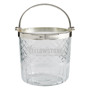 2.9L Glass Ice Bucket with Tongs
