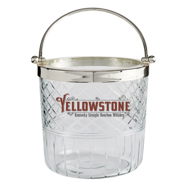 2.9L Glass Ice Bucket with Tongs