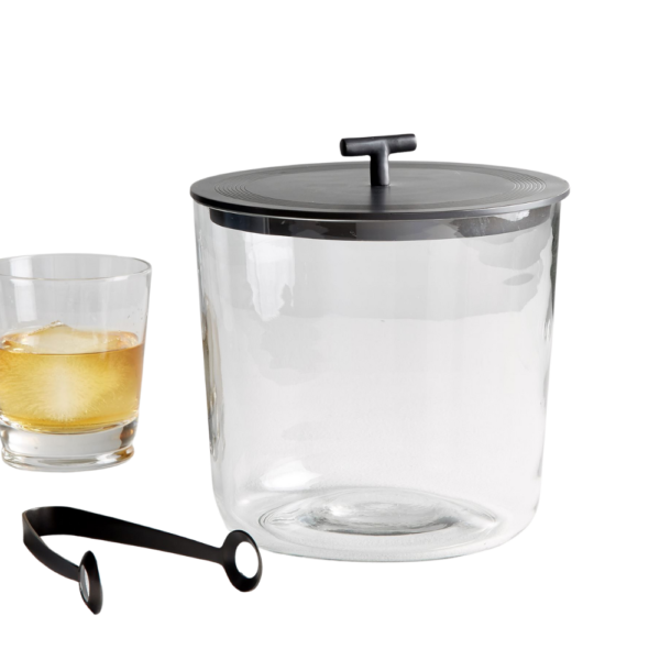 Antique Style Glass Ice Bucket