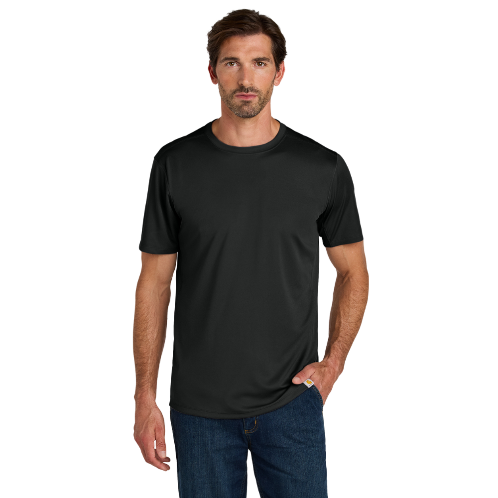 WNG-3054-Carhartt Force®-Short Sleeve-6-Black Carhartt Force® Sun Defender™ Short Sleeve T-Shirt