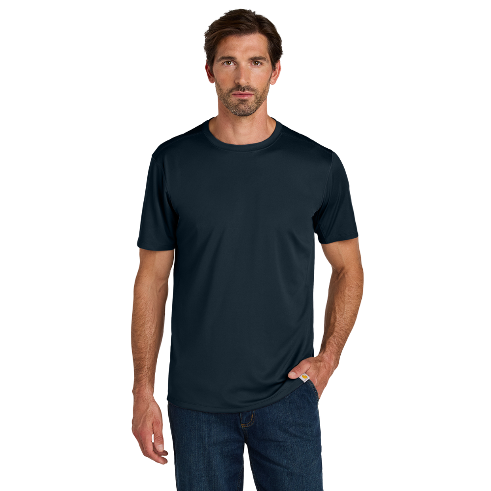 WNG-3054-Carhartt Force®- Short Sleeve-8-Navy Carhartt Force® Sun Defender™ Short Sleeve T-Shirt
