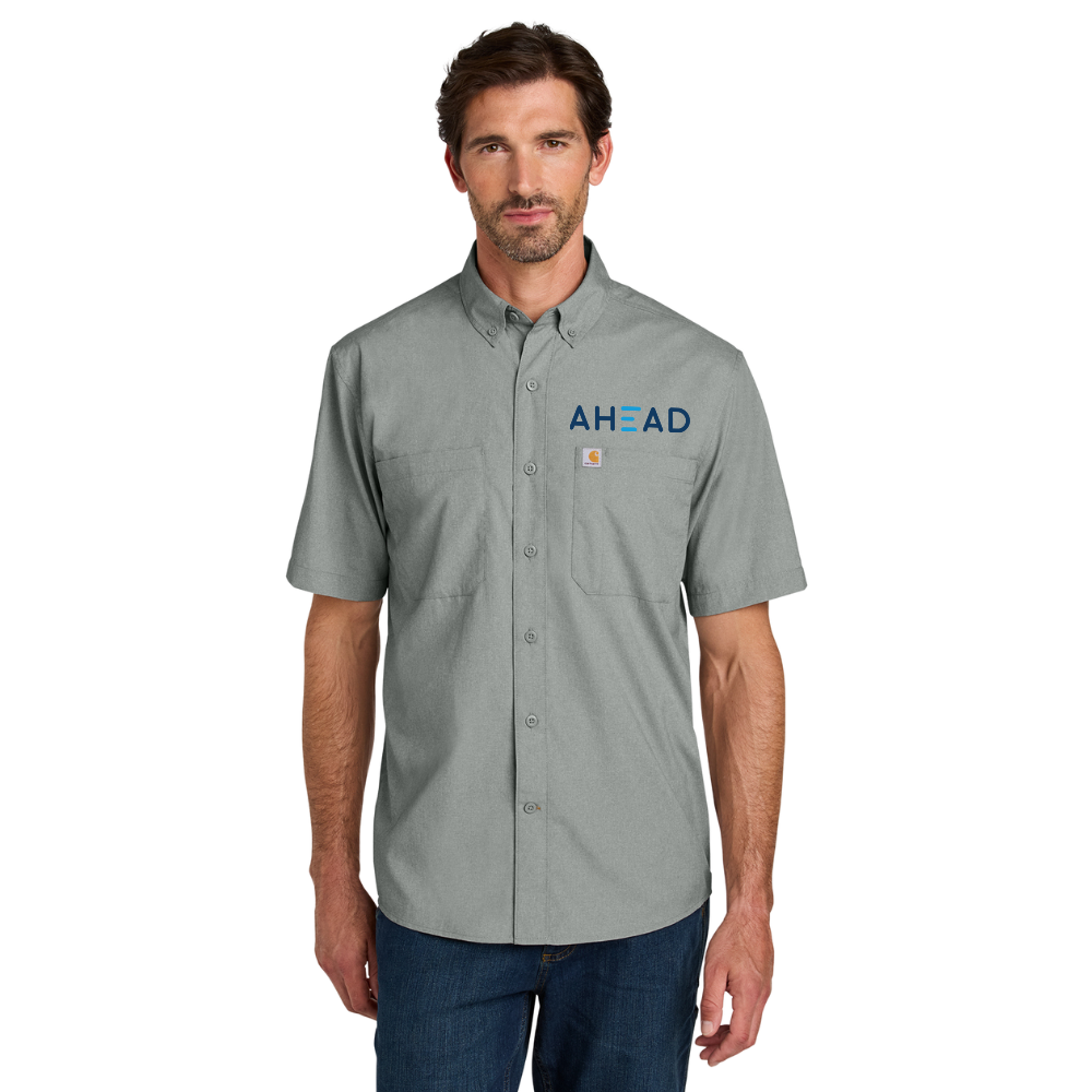 WNG-3054-Carhartt-Force®- Sun Defender-Short-Sleeve-1-Steel Carhartt Force® Sun Defender™ Short Sleeve Shirt