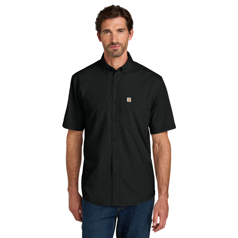 WNG-3054-Carhartt-Force®- Sun Defender-Short-Sleeve-5-Black Carhartt Force® Sun Defender™ Short Sleeve Shirt