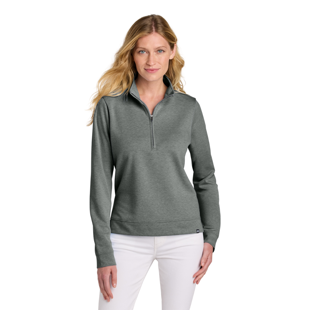 WNG-3066-TravisMathew-Women’s-Coveside-Half-Zip-2-DarkGrayHeather TravisMathew Women’s Coveside Half-Zip