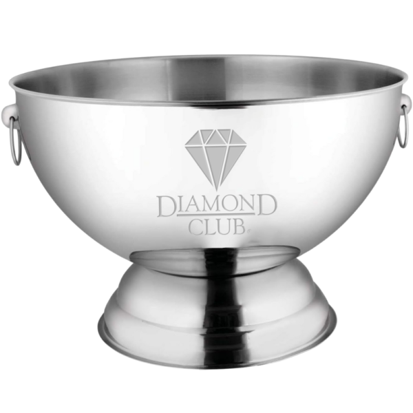3.5Gal Stainless Steel Punch Bowl with Handles