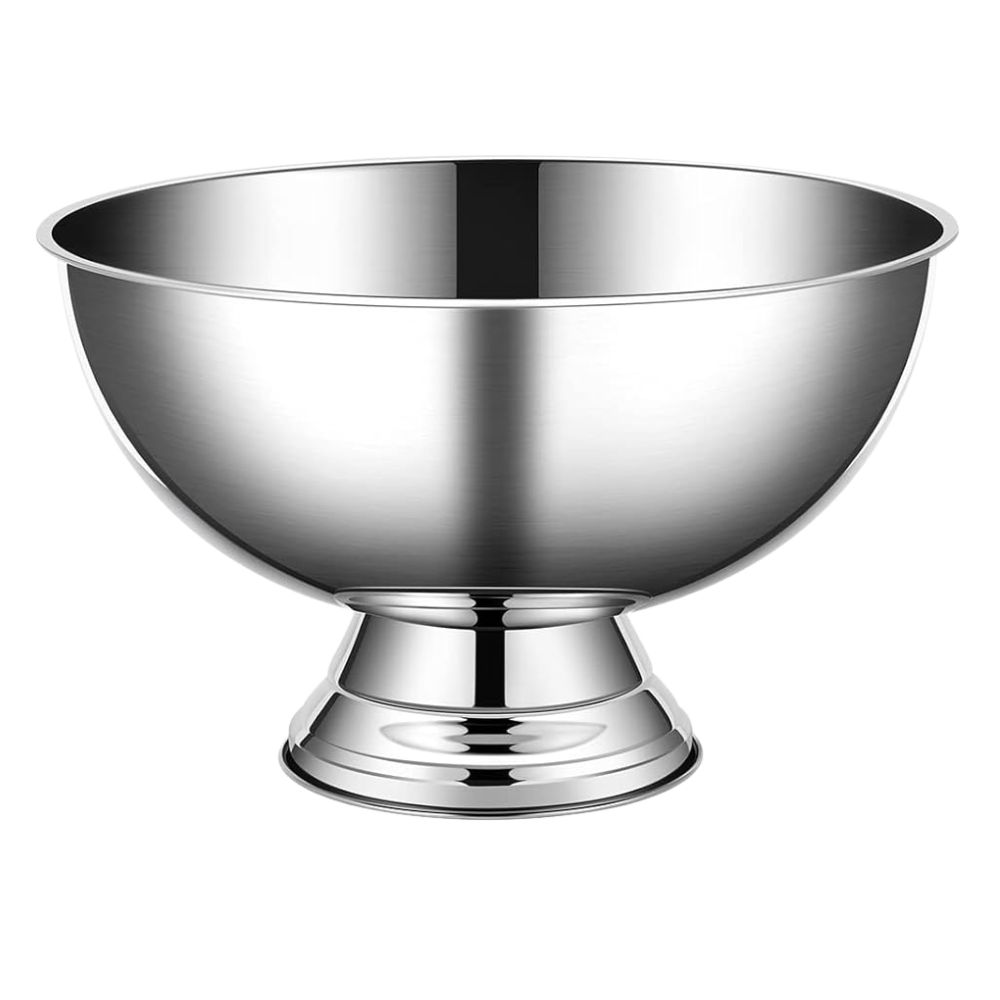 WNG-3098-Steel-Bucket-Punch-Bowl-3Gal-3 3Gal Stainless Steel Champagne Bucket Punch Bowl with Ladle