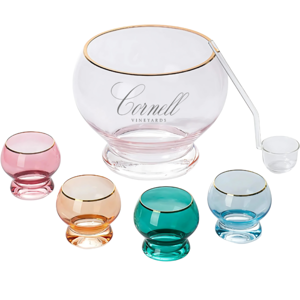 1.7Gal Colorful Punch Bowl Set