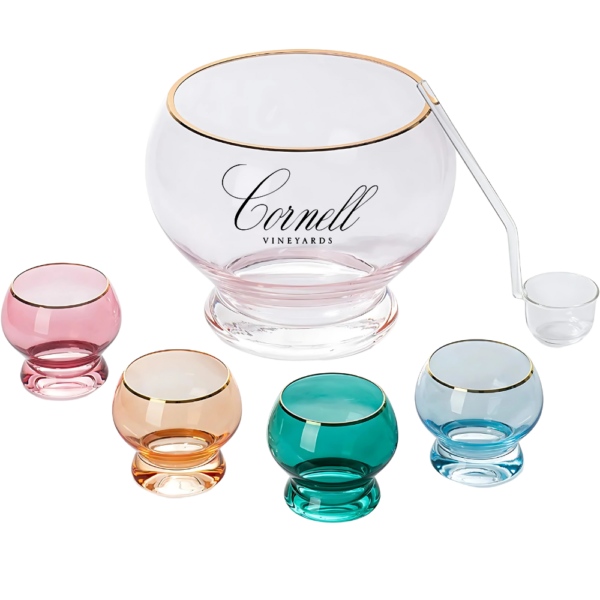 1.7Gal Colorful Punch Bowl Set
