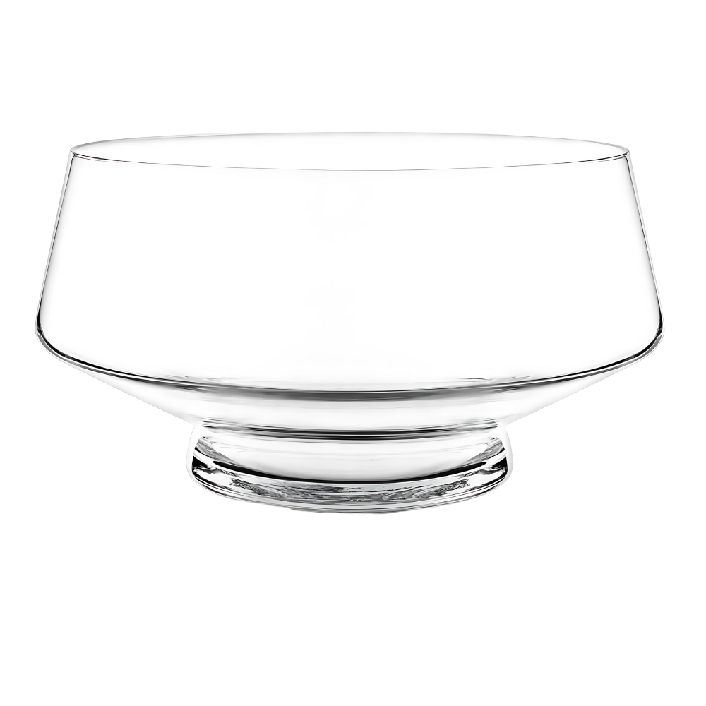 2.5Gal Footed Glass Punch Bowl