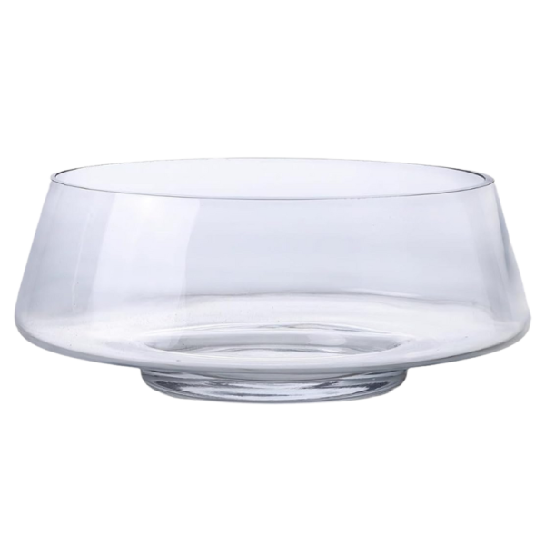 2.5Gal Footed Glass Punch Bowl with Ladle
