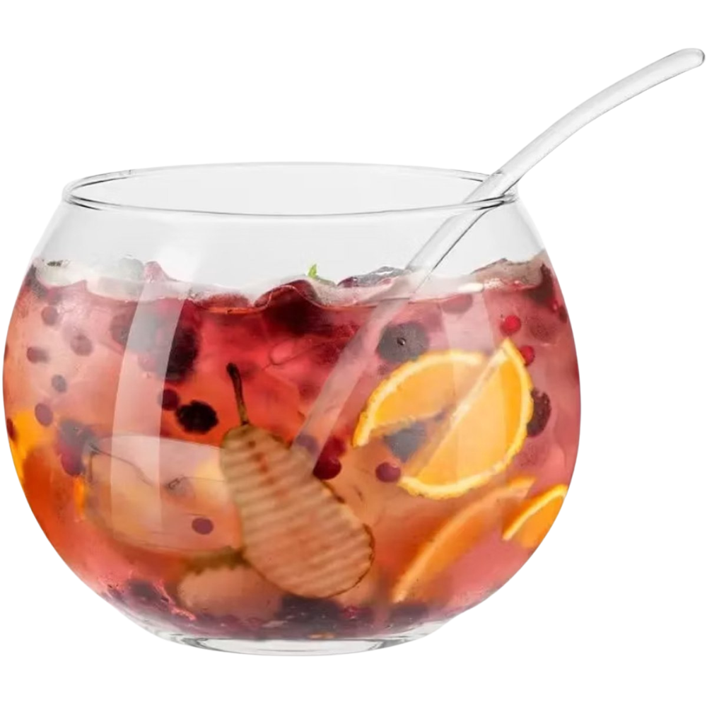 WNG-3103-Round-Glass-Punch-Bowl-4 1Gal Round Glass Punch Bowl with Ladle