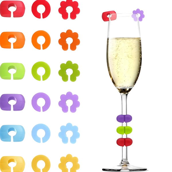 Custom Molded Silicone Wine Charms