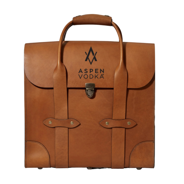 3-Bottle Leather Bag