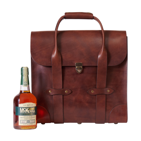 3-Bottle Leather Bag