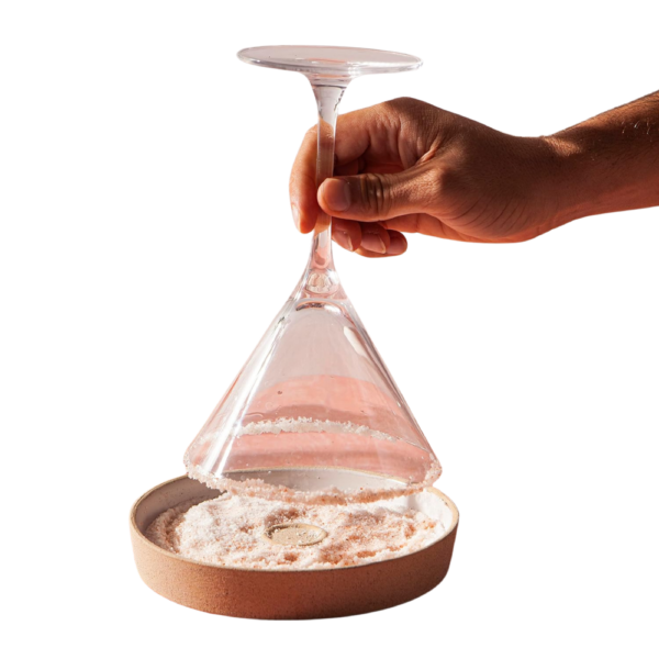 Ceramic Margarita Salt Rimmer Set with Lid
