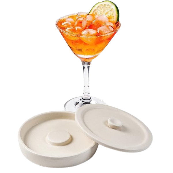 Ceramic Margarita Salt Rimmer with Lid