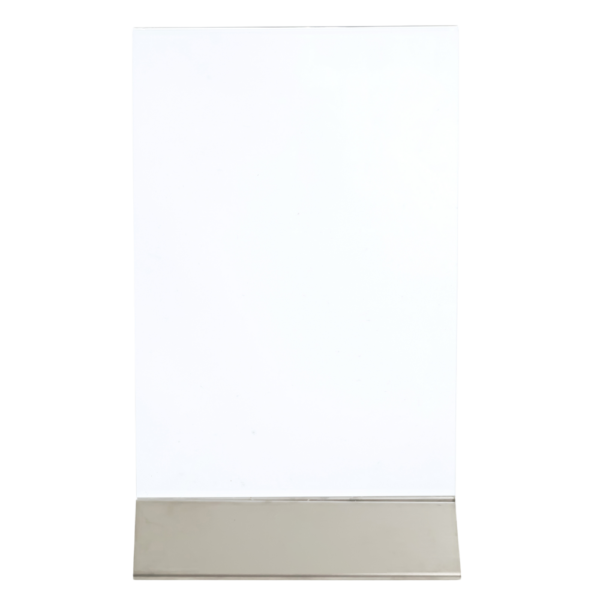 Stainless Steel Acrylic Menu Holder